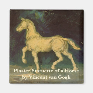 Plaster Statuette of a Horse by Vincent van Gogh Magnet
