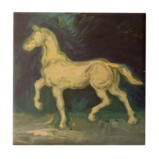 Plaster Statuette of a Horse by Vincent van Gogh Tile (Front)