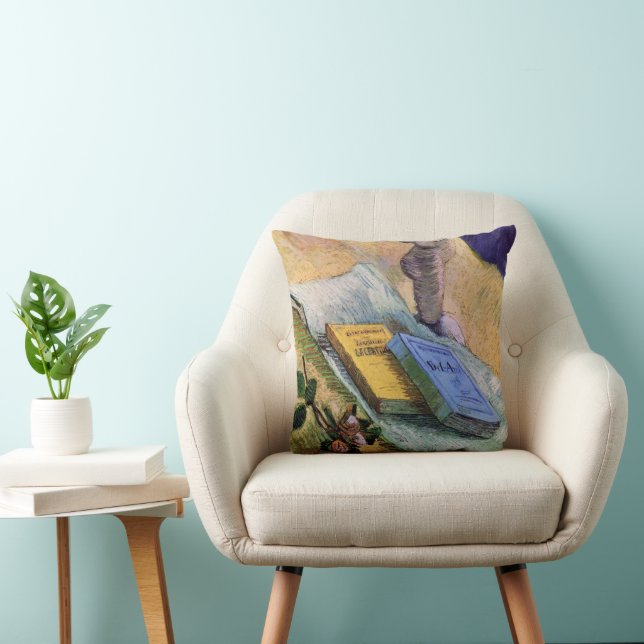 Plaster Statuette Rose and Novels Vincent van Gogh Cushion (Chair)