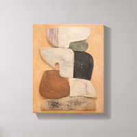Plaster Totems in Quiet Balance Modern Abstract Ca