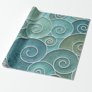 Plaster wall seamless texture with swirls pattern, wrapping paper