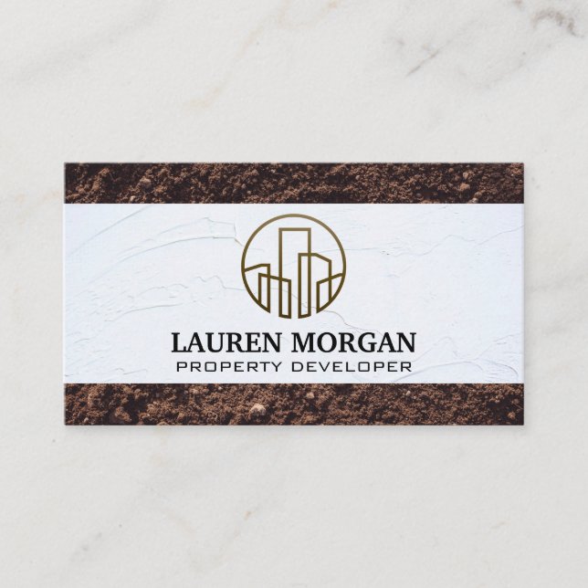 Plaster Wall | Soil | Building Business Card (Front)