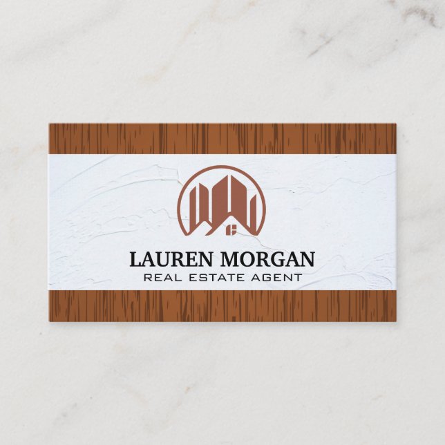 Plaster Wall | Wood Trim Business Card (Front)