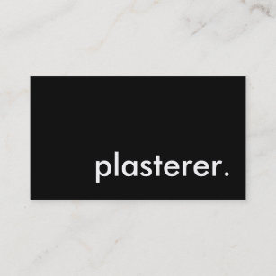 plasterer. business card