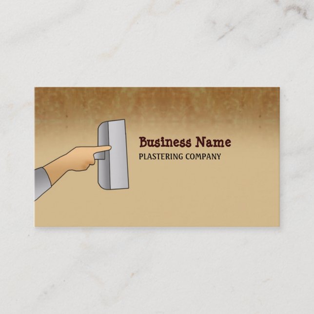 Plasterer Business Cards (Front)