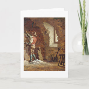 Plasterer, c.1807 (oil on panel) card