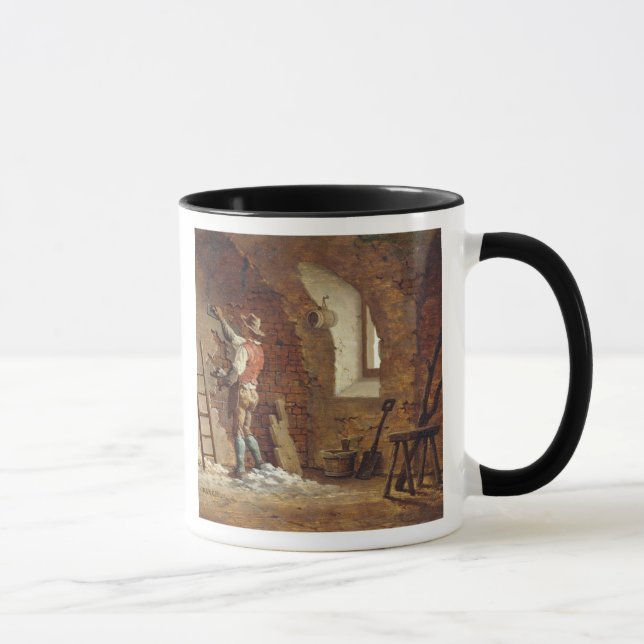 Plasterer, c.1807 (oil on panel) mug (Right)