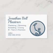 Plasterer Masonry Drywall Business Card
