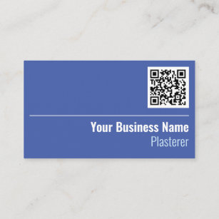 Plasterer QR Code Business Card
