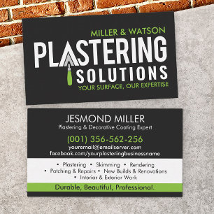 Plastering Services  Business Card