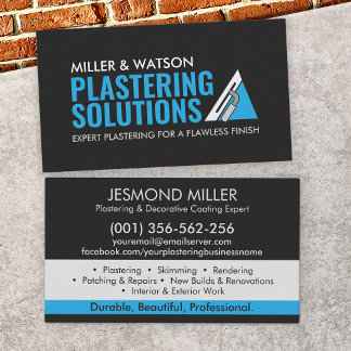 Plastering Services Business Card