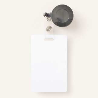 Plastic Badge with Retractable Badge ID Badge