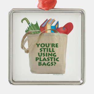 Plastic Bags Metal Tree Decoration