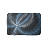 Plastic Blue Grey 3D Fractal Art Modern Abstract