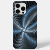 Plastic Blue Grey 3D Fractal Art Modern Abstract