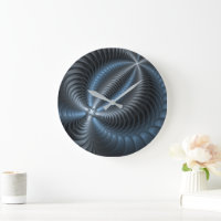 Plastic Blue Grey 3D Fractal Art Modern Abstract
