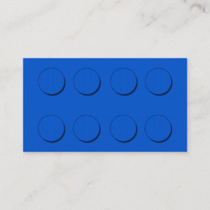 Plastic Building Block (Blue) Business Card