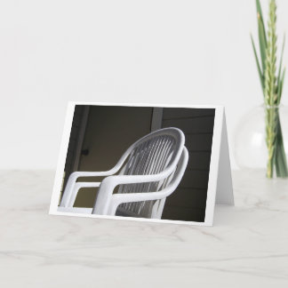 Plastic Chairs Coupled Card