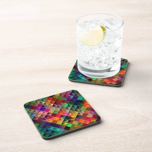 Plastic Coaster Set-Abstract Print (Right Side)