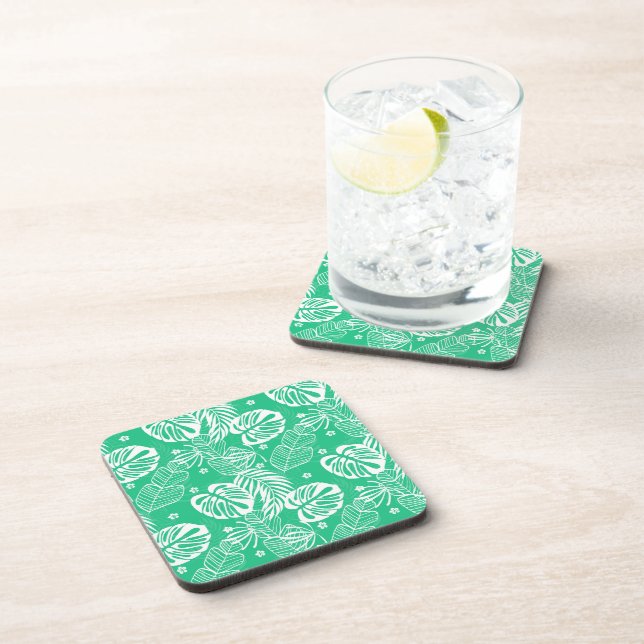Plastic Coasters Tropical Palms (Right Side)