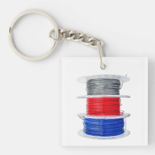 Plastic coils for 3D printing Key Ring