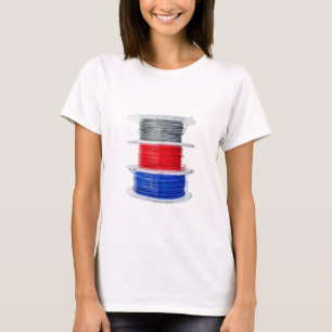 Plastic coils for 3D printing T-Shirt