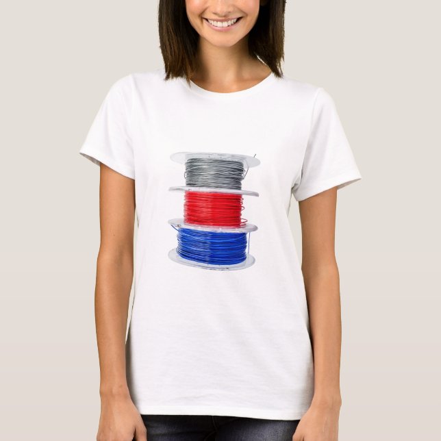 Plastic coils for 3D printing T-Shirt (Front)