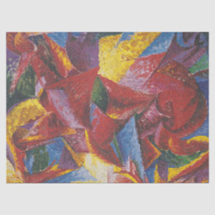 Plastic forms of a horse - Umberto Boccioni Tissue Paper