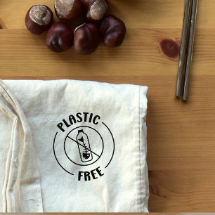 Plastic Free, Earth Friendly,  Rubber Stamp