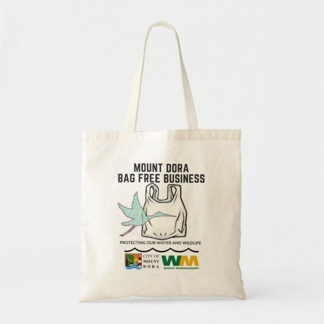 Plastic Free Mount Dora Tote Bag (Front)