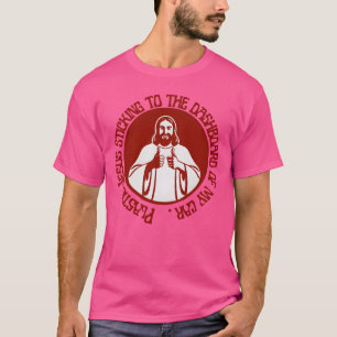 Plastic Jesus sticking to the dashboard of my car T-Shirt