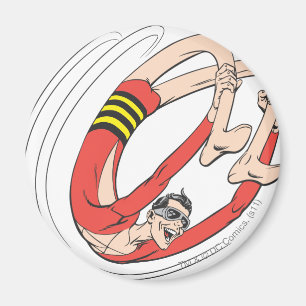 Plastic Man Backbend Wheel Magnet