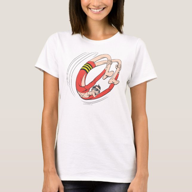 Plastic Man Backbend Wheel T-Shirt (Front)
