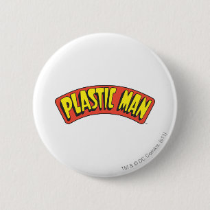 Plastic Man Logo 6 Cm Round Badge