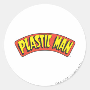 Plastic Man Logo Classic Round Sticker