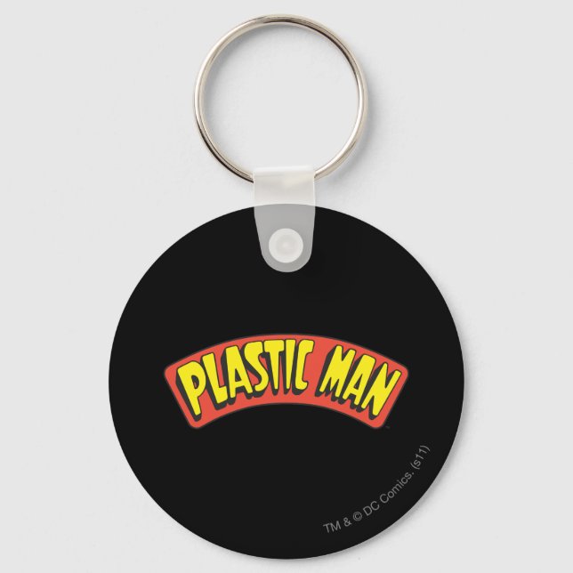 Plastic Man Logo Key Ring (Front)
