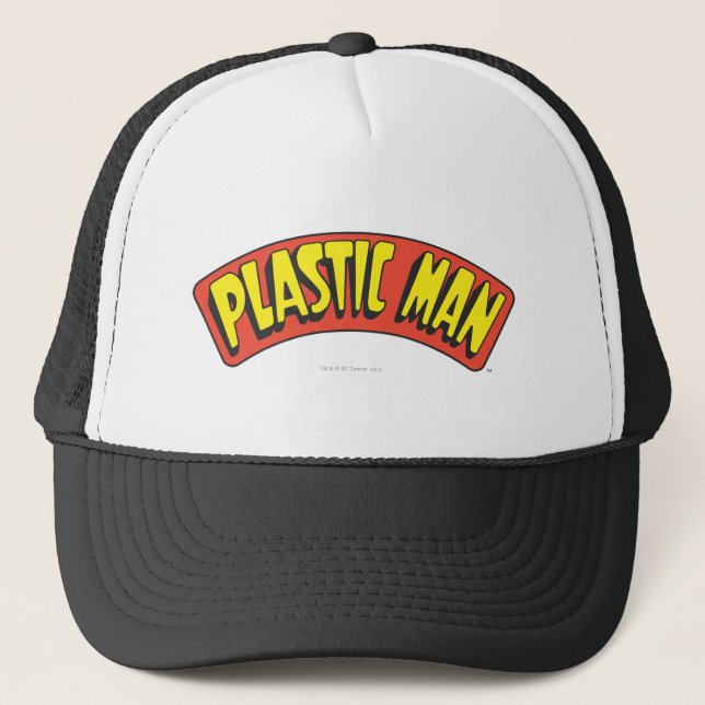 Plastic Man Logo Trucker Hat (Front)