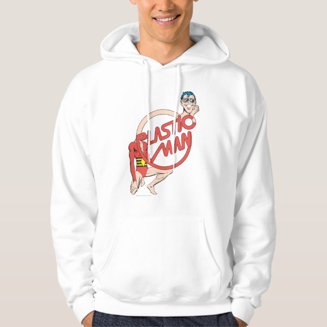 Plastic Man Rubberneck Sign Hoodie (Front)