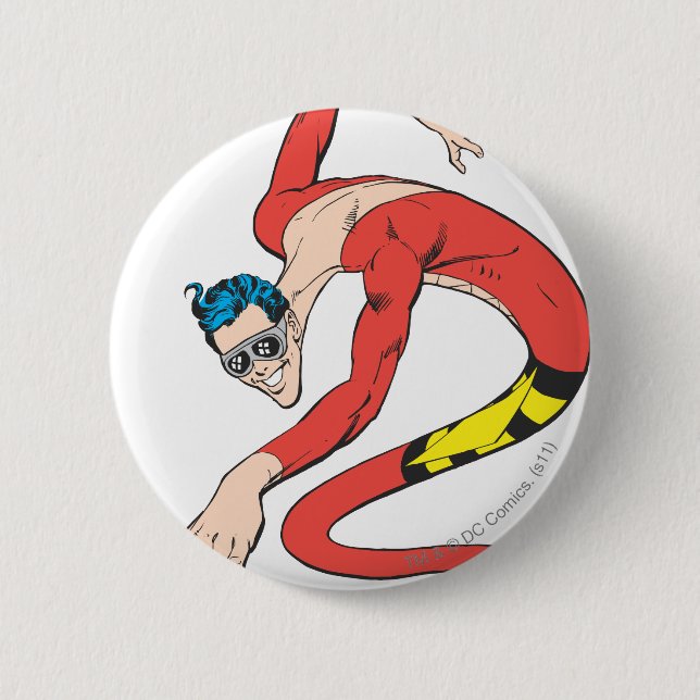 Plastic Man Shape-Shifts 6 Cm Round Badge (Front)