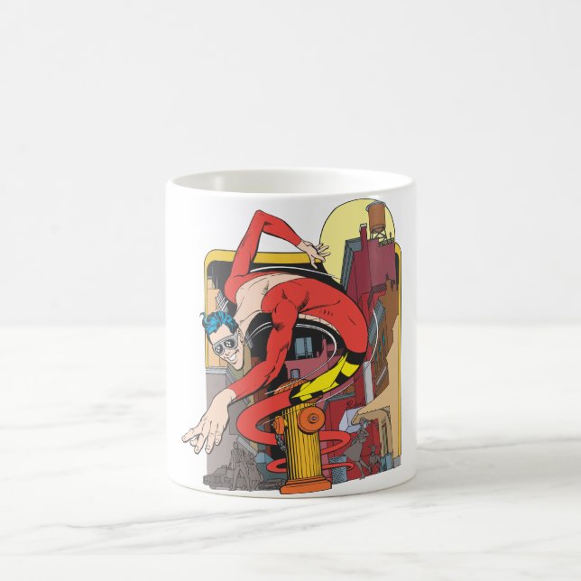 Plastic Man Shape-Shifts in the City Coffee Mug (Center)