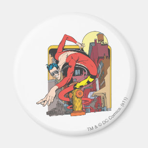 Plastic Man Shape-Shifts in the City Magnet