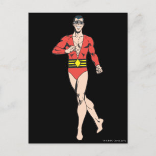 Plastic Man Stands Postcard
