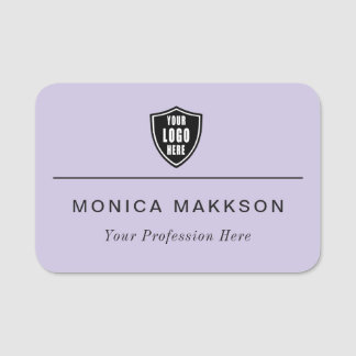 Plastic Name Tag Magnetic or Pin Custom Logo
