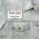Plastic Name Tag Magnetic or Pin Custom Logo