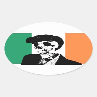 Plastic Paddy Pogue Small Window Oval Oval Sticker