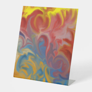 Plastic Pedestal Sign 10"X12"