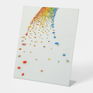 Plastic Pedestal Sign 10"X12"