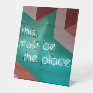 Plastic Pedestal Sign 10"X12"