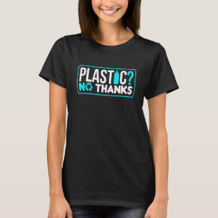 Plastic Sea Ocean Waste Fish Turtle Nature T-Shirt
