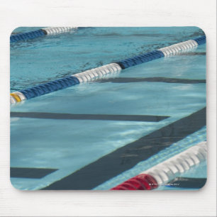Plastic separators in a swimming pool creating mouse mat